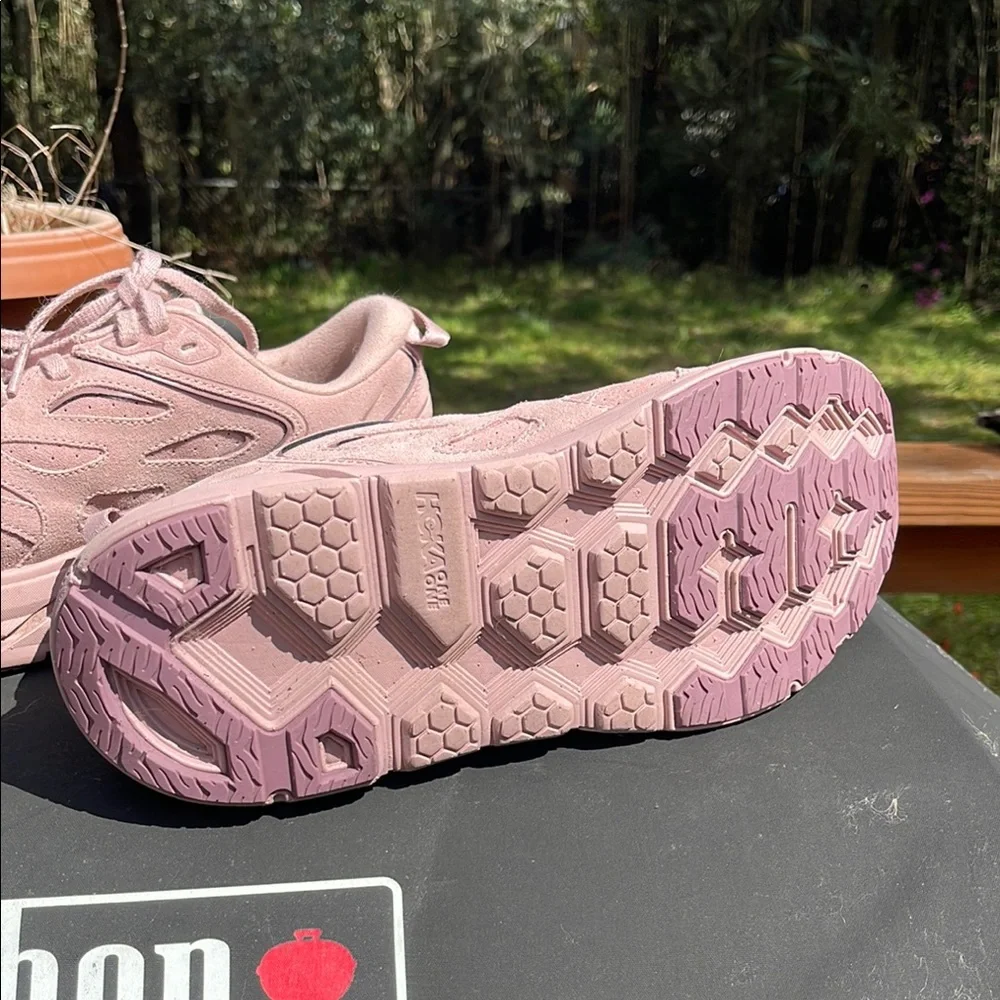 Hoka one on onePink Athletic Sneakers with Textured Fabric - Picture 3 of 7